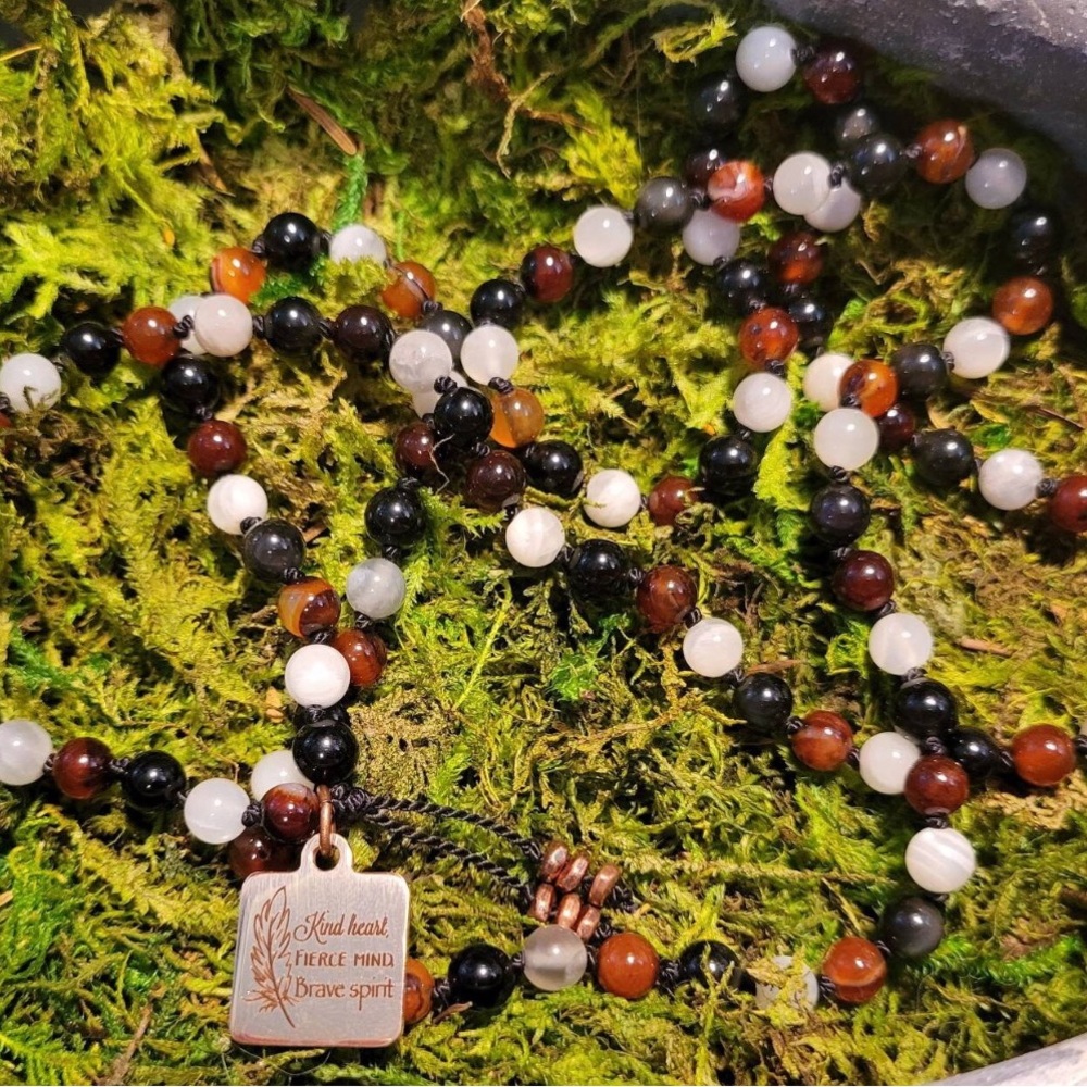Handmade Brave Spirit Mala Necklace